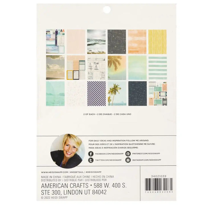 Paper Pad, 6x8- Heidi Swapp - Set Sail Collection - American Crafts