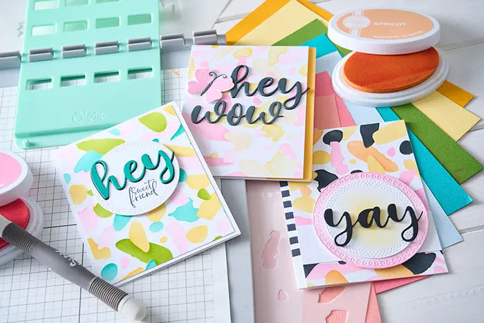 Paper Scraps A6 Layered Stencil Set - Catherine Pooler - Sizzix