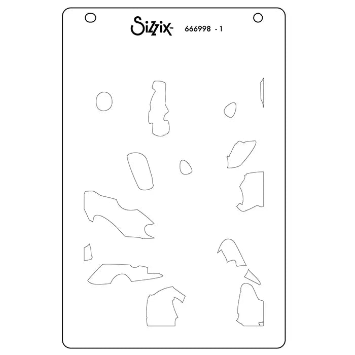 Paper Scraps A6 Layered Stencil Set - Catherine Pooler - Sizzix