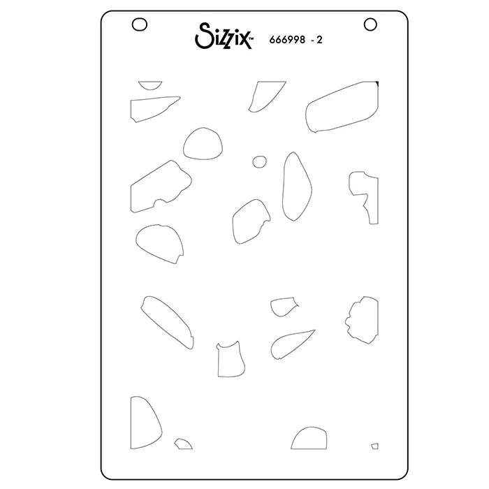 Paper Scraps A6 Layered Stencil Set - Catherine Pooler - Sizzix