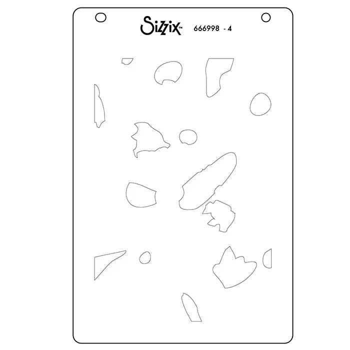 Paper Scraps A6 Layered Stencil Set - Catherine Pooler - Sizzix