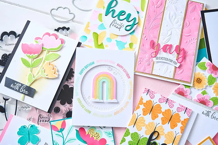 Paper Scraps A6 Layered Stencil Set - Catherine Pooler - Sizzix