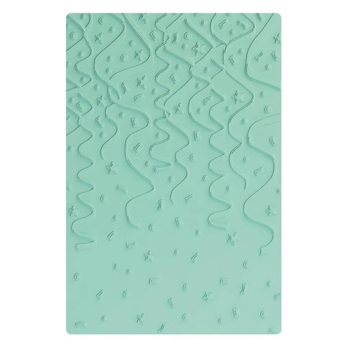 Party Time Multi-Level Textured Impressions Embossing Folder by Eileen Hull - Birthday Collection - Sizzix