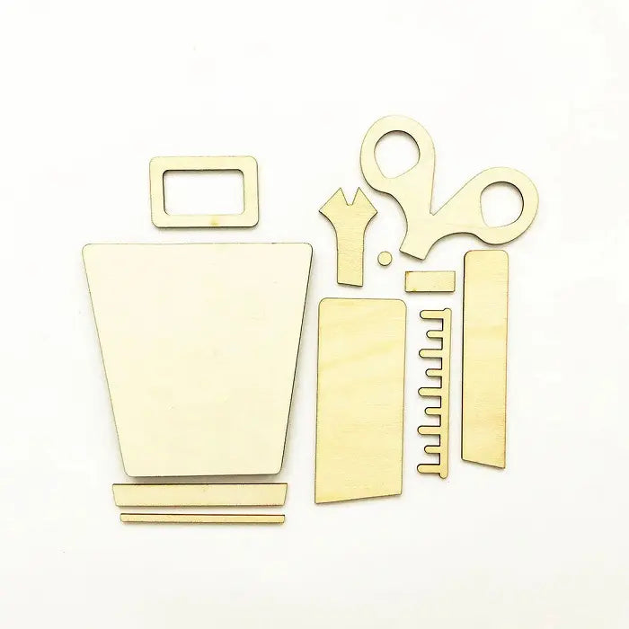 Pencil Holder Wooden Craft - Foundations Decor