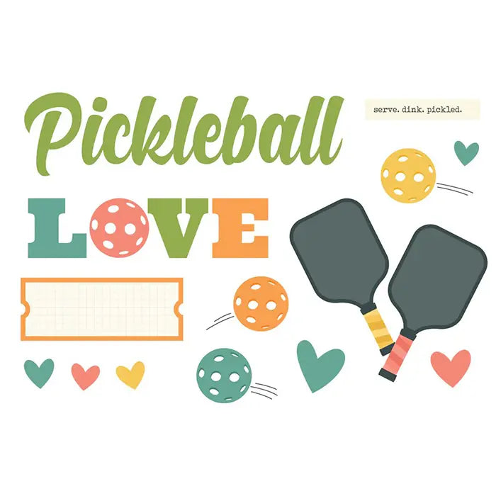 View 2 of Pickleball Simple Page Pieces - Simple Stories