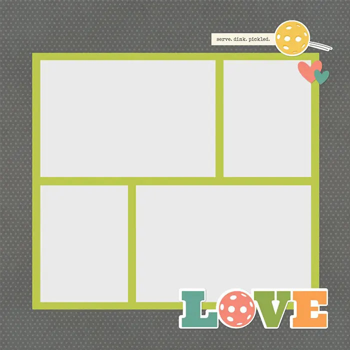 View 4 of Pickleball Simple Page Pieces - Simple Stories