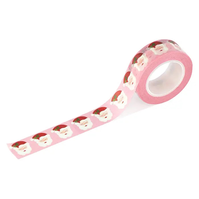 Pink Jolly Santa Washi Tape - Santa's Christmas Delivery - Echo Park