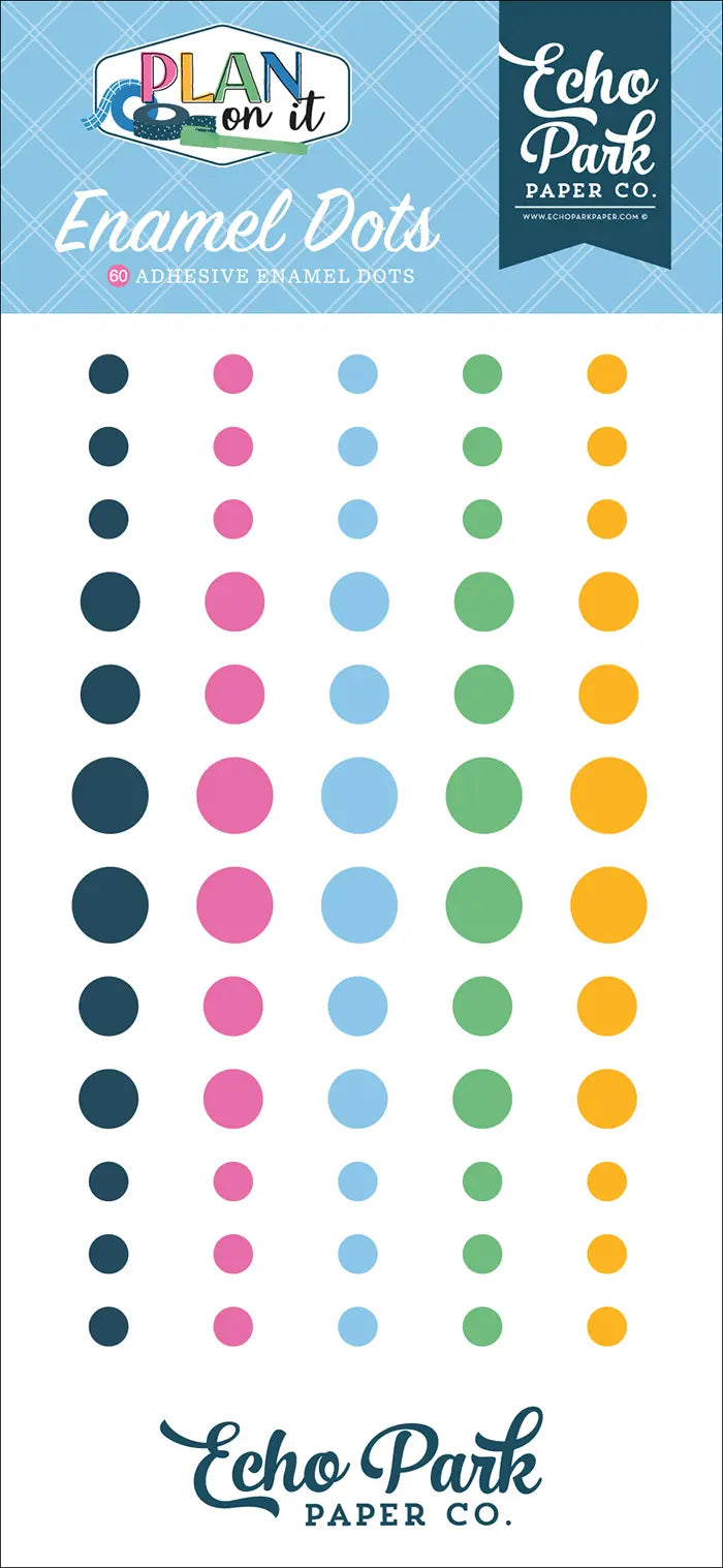Plan On It Enamel Dot Stickers - Echo Park