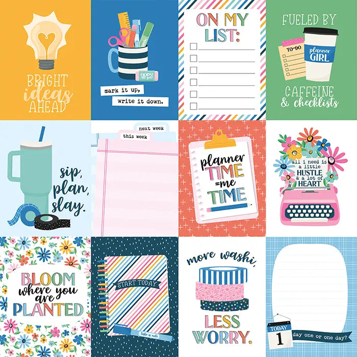 Plan On It Scrapbook Collection Kit, 12" x 12" - Echo Park