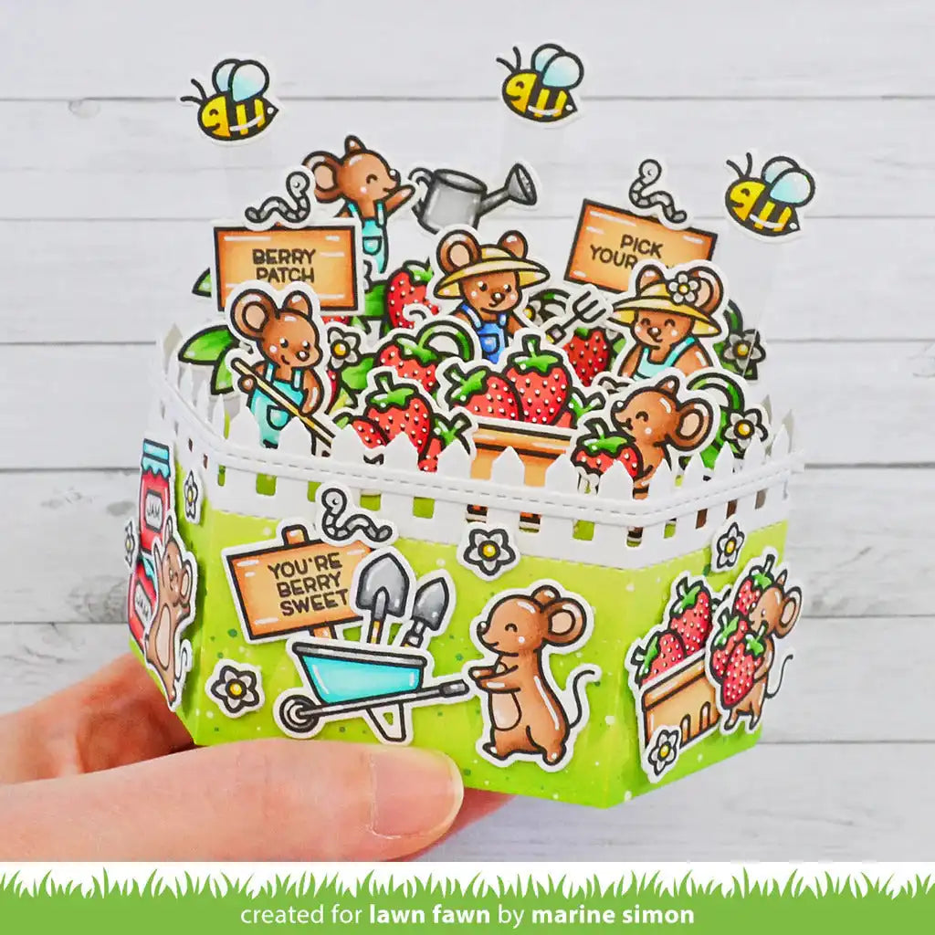 View 3 of Platform Pop-Up Picket Fence Wrap Around Lawn Cut Dies - Lawn Fawn