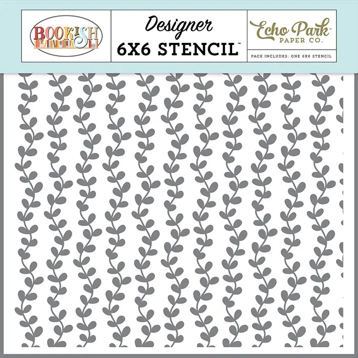 Plot Twist Vines Stencil - Bookish - Echo Park