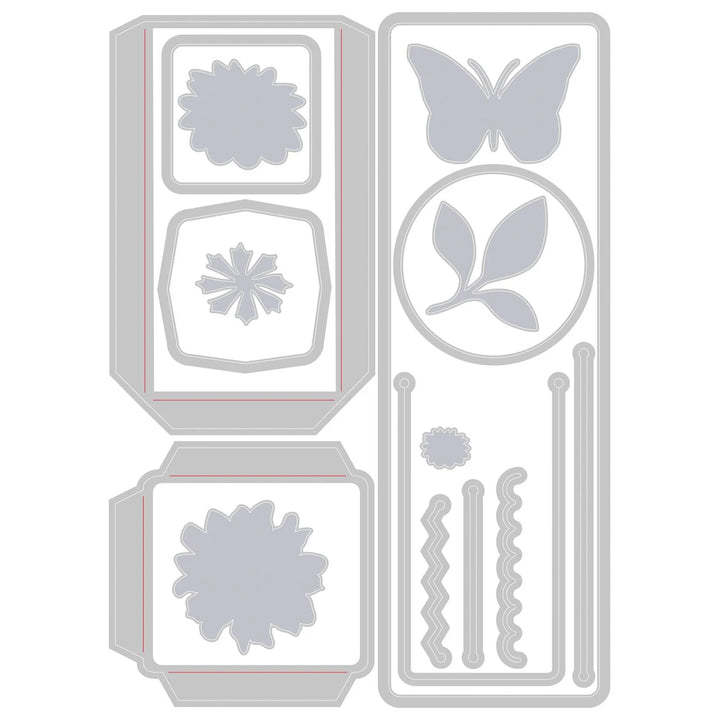 Pockets and Toppers Bookmark Thinlits Die Set - Eileen Hull - Sizzix