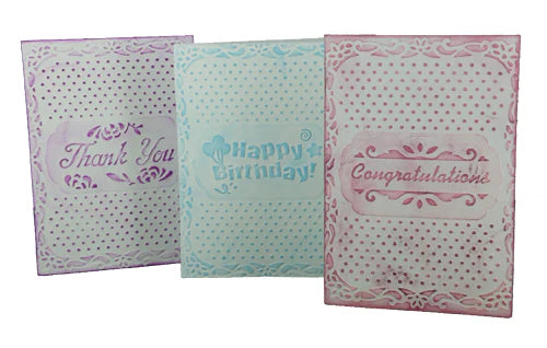 CGull Polka Dots (A2) Interchangeable Embossing Folder finished project
