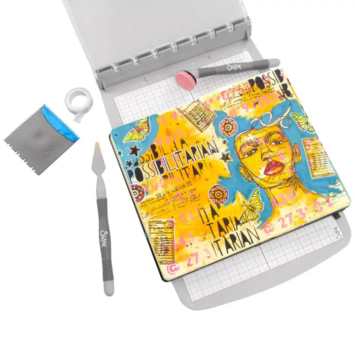 View 2 of Possibilitarian Clear Stamps Set w/ Layering Stencils - Studio by Cat Kerr - Sizzix