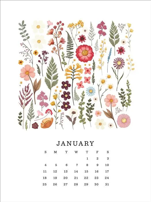 Pressed Floral 2026 Calendar - Echo Park