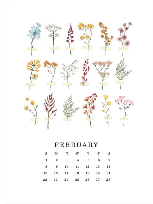 Pressed Floral 2026 Calendar - Echo Park