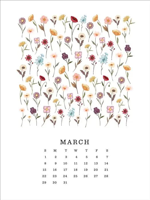 Pressed Floral 2026 Calendar - Echo Park