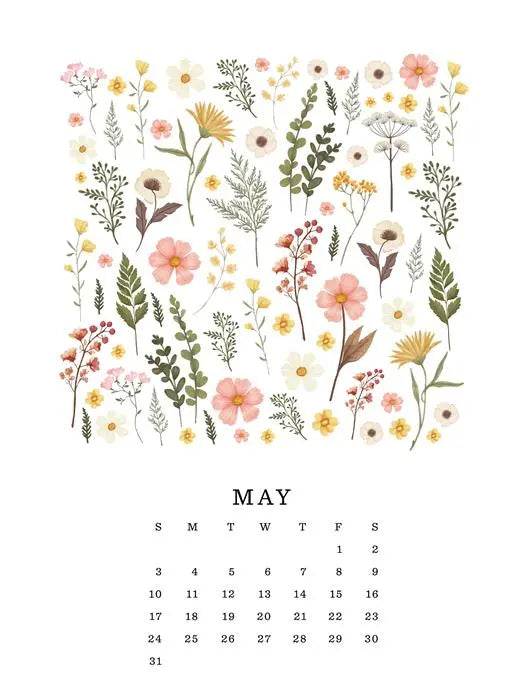 Pressed Floral 2026 Calendar - Echo Park