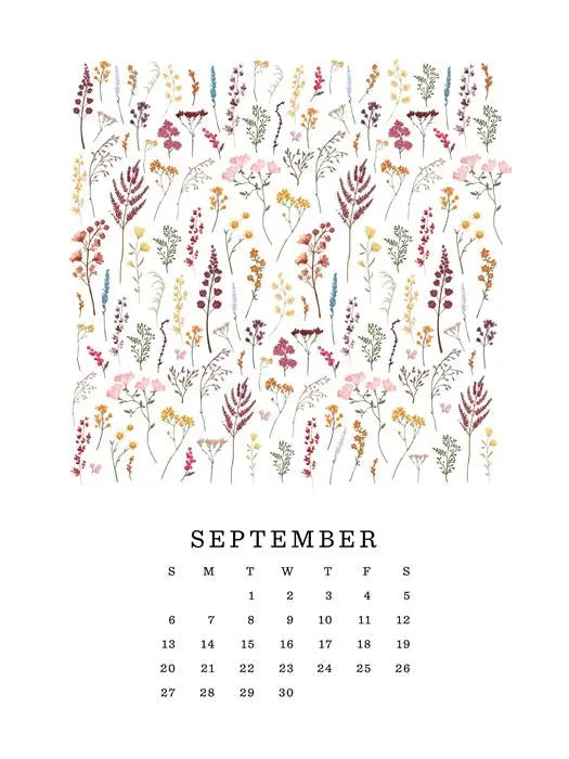 Pressed Floral 2026 Calendar - Echo Park