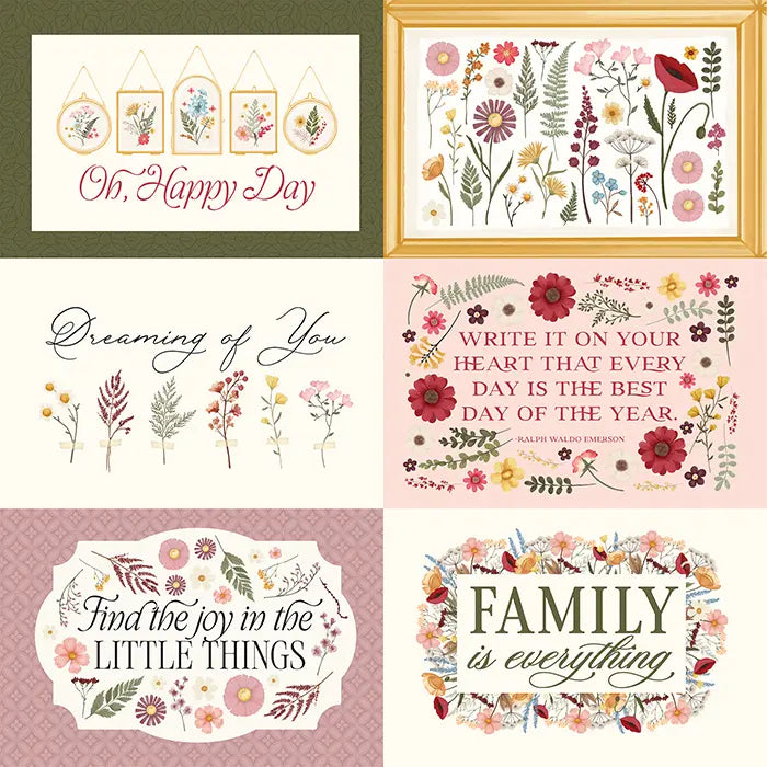 Pressed Floral Scrapbook Collection Kit, 12" x 12" - Carta Bella