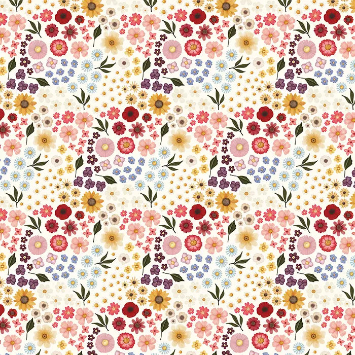 Pressed Floral Scrapbook Collection Kit, 12" x 12" - Carta Bella