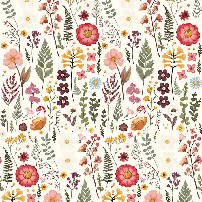 Pressed Floral Scrapbook Collection Kit, 12" x 12" - Carta Bella
