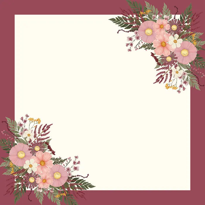 Pressed Floral Scrapbook Collection Kit, 12" x 12" - Carta Bella