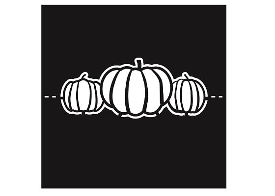 Pumpkin Name Card SVG Image File Download