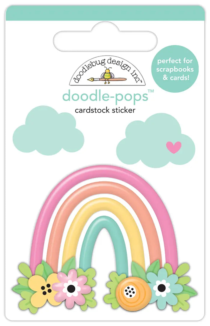 Rainbow Garden Doodle-Pops - Butterfly Kisses - Doodlebug
