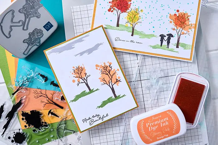 View 2 of Rainy Day Feeling Framelits Dies w/ Stamps - Creative Coordinations - Stacey Park - Sizzix