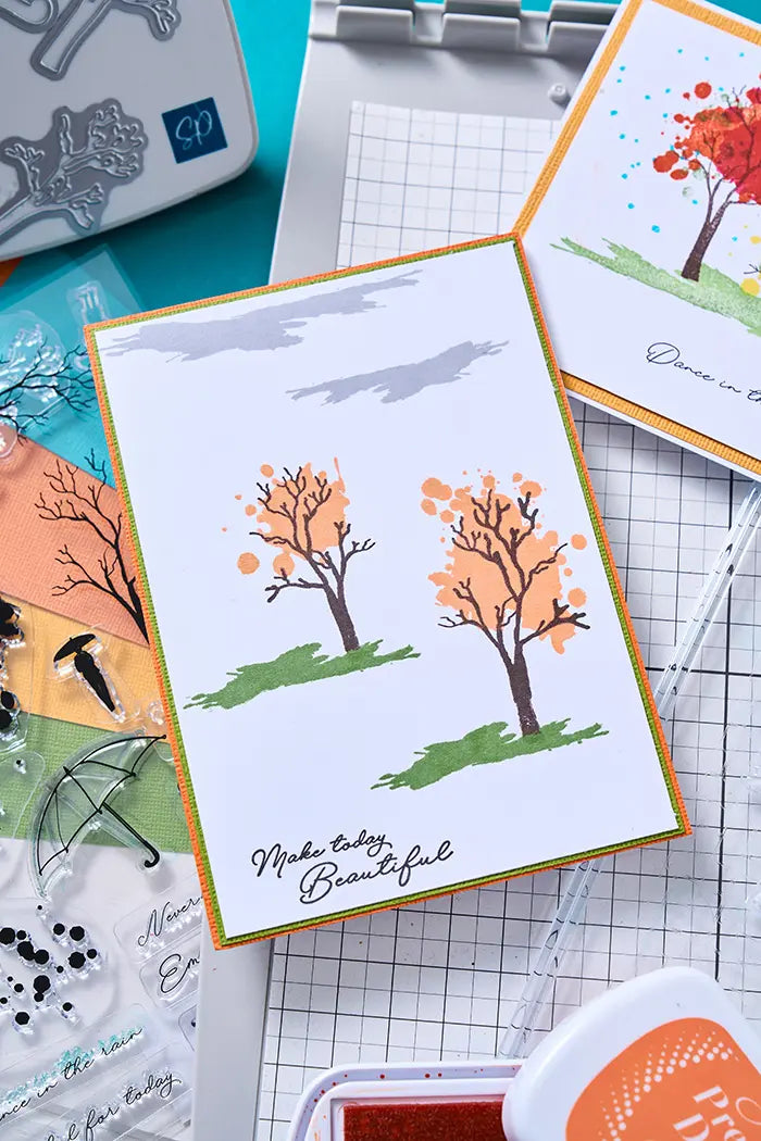 View 5 of Rainy Day Feeling Framelits Dies w/ Stamps - Creative Coordinations - Stacey Park - Sizzix