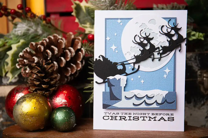 View 3 of Reindeer Sleigh Thinlits Die Set by Tim Holtz - Sizzix
