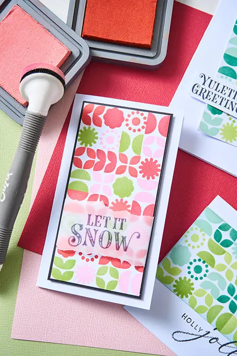 Retro Vibe Rotating Stencil Set - Sizzix