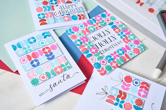 Retro Vibe Rotating Stencil Set - Sizzix