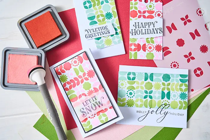 Retro Vibe Rotating Stencil Set - Sizzix