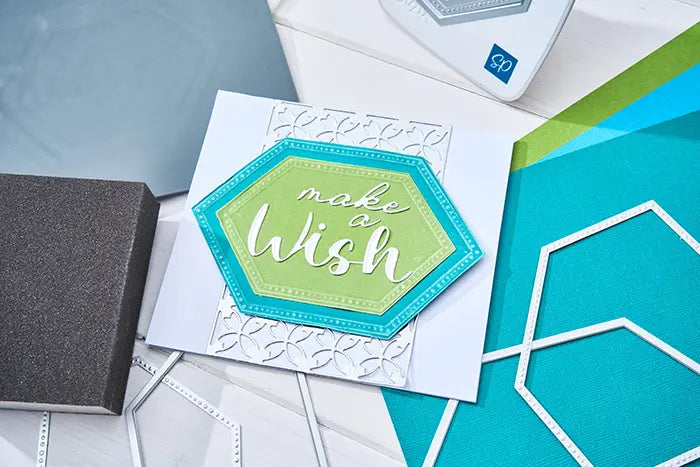 Reversed Belinda Stitched Hexagons Framelits Die Set - Stacey Park - Sizzix