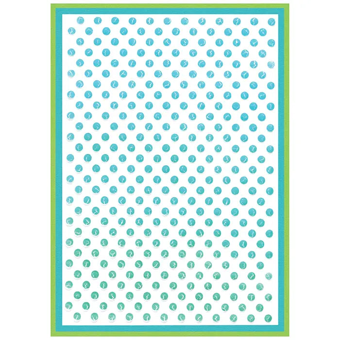 Rock the Dots 3D Embossing Folder with A6 Stencil - Stacey Park - Sizzix