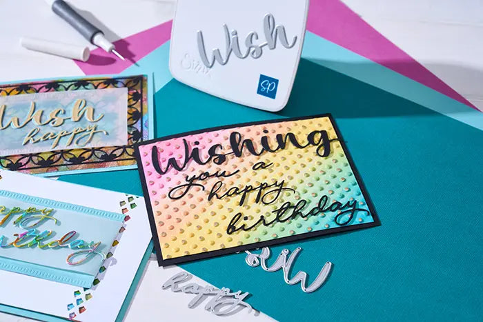 Rock the Dots 3D Embossing Folder with A6 Stencil - Stacey Park - Sizzix