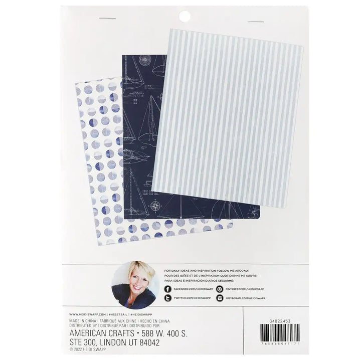 Sailboats Notebooks - Heidi Swapp - Set Sail Collection - American Crafts