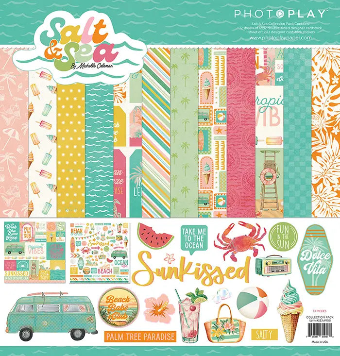 Salt & Sea 12" x 12" Collection Pack - PhotoPlay