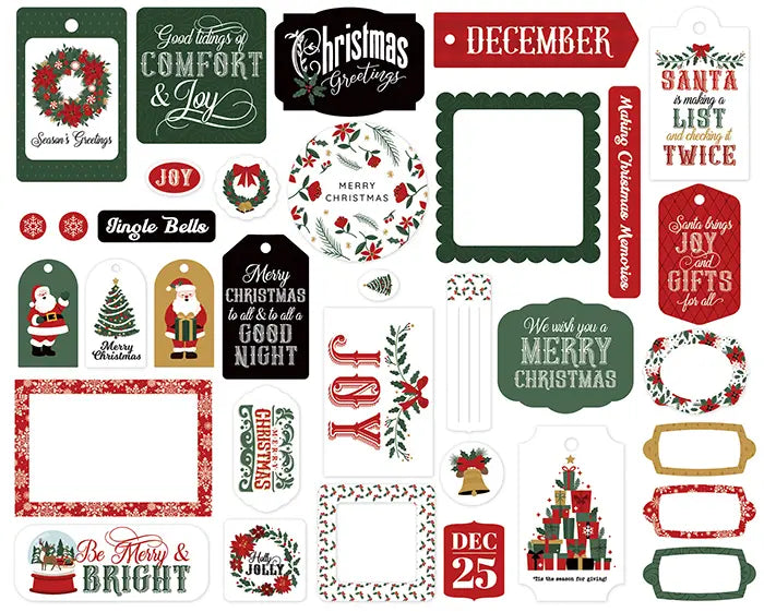 Santa Claus Frames & Tags - Echo Park
