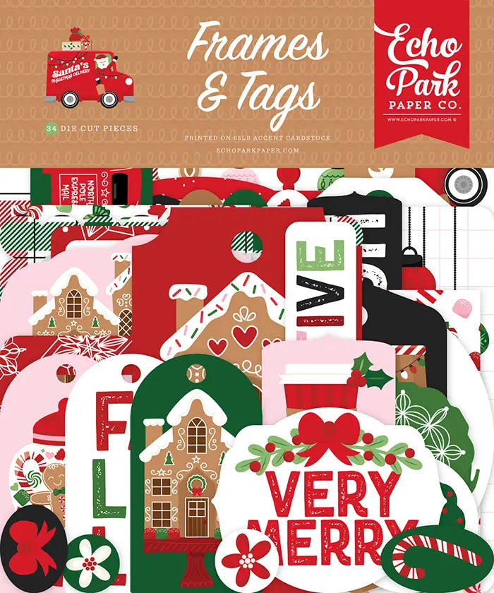 Santa's Christmas Delivery Frames & Tags - Echo Park