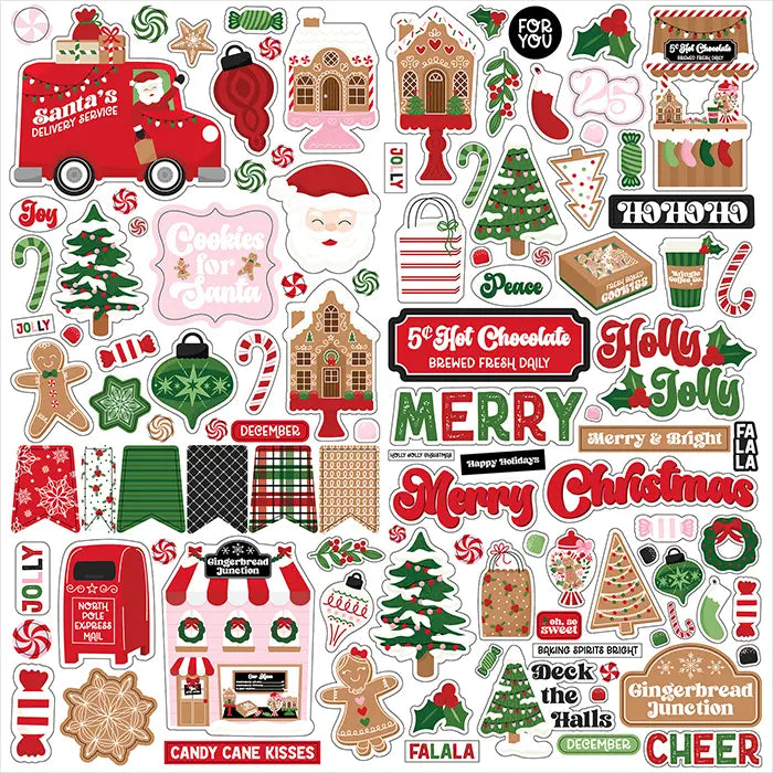 Santa's Christmas Delivery Scrapbook Collection Kit, 12" x 12" - Echo Park