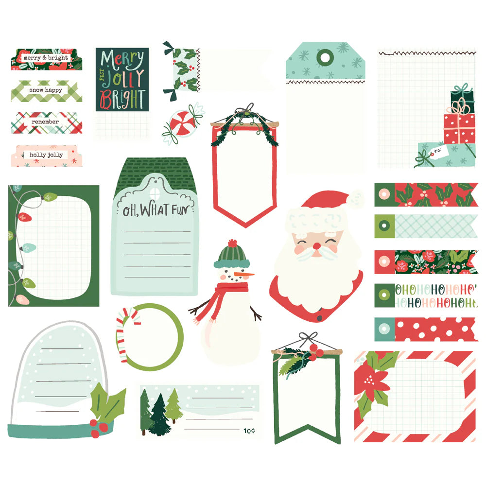 Santa's Village Journal Bits & Pieces - Simple Stories