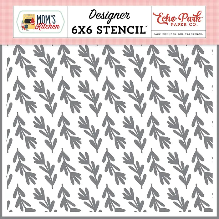 Savory Sprigs Stencil - Mom's Kitchen - Echo Park