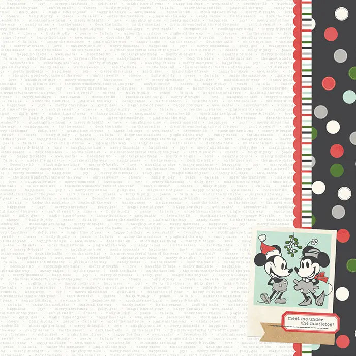 Say Cheese Classic Mouse Christmas Scrapbook Collection Kit, 12" x 12" - Simple Stories