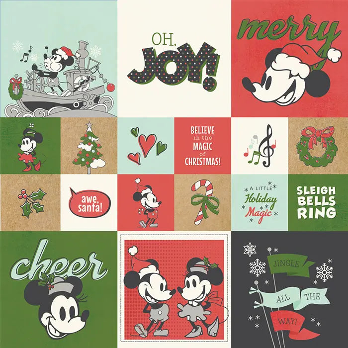 Say Cheese Classic Mouse Christmas Scrapbook Collection Kit, 12" x 12" - Simple Stories