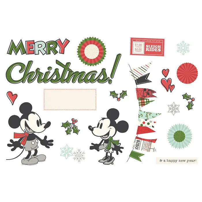 Say Cheese Classic Mouse Christmas Simple Pages Page Pieces - Simple Stories