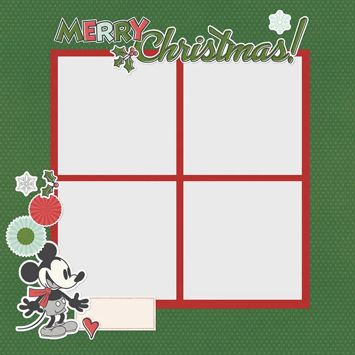 Say Cheese Classic Mouse Christmas Simple Pages Page Pieces - Simple Stories