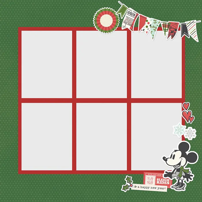 Say Cheese Classic Mouse Christmas Simple Pages Page Pieces - Simple Stories